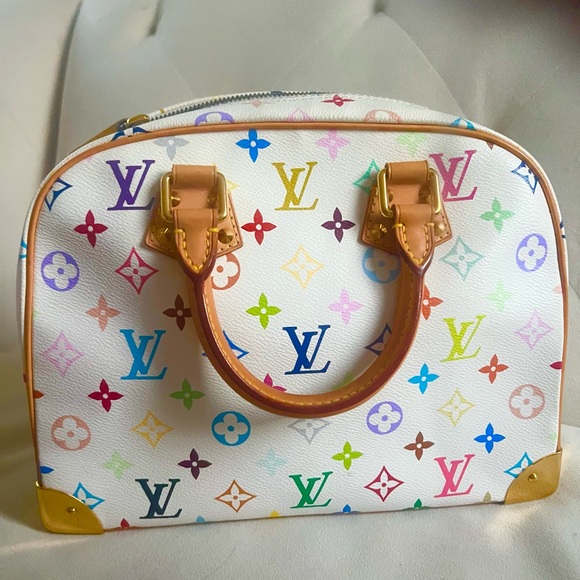 Louis Vuitton White Multicolor Satchel - Picture 6 of 8